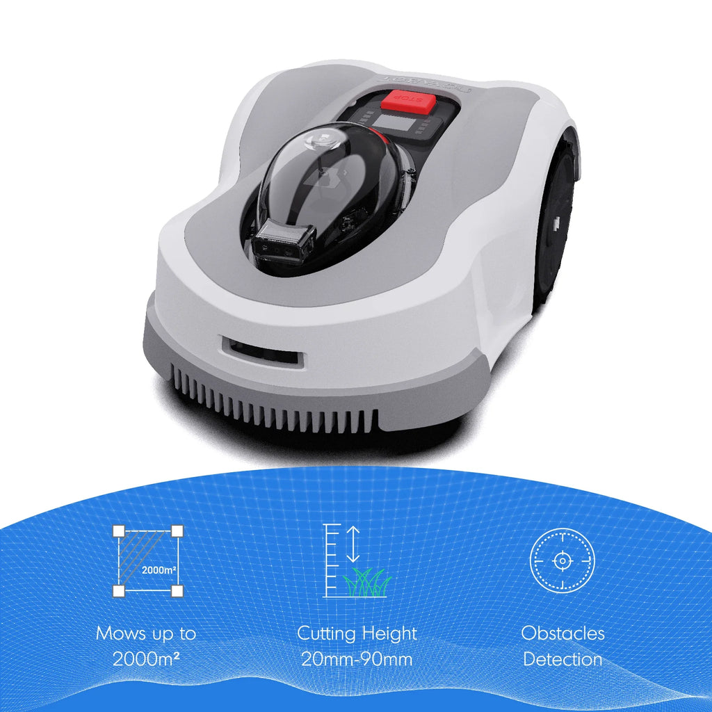 NOVABOT 1600W Smart  Lawnmower Cordless Rechargeable ic Grass Cutter Remote Control Industrial Garden Grass Box