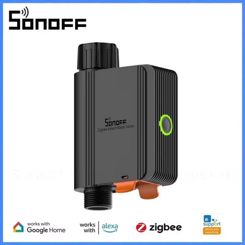 SWV Zigbee 3.0 Smart Water Valve IP55 Automatic Irrigation System Setting Timing Smart Living with Ewelink Alexa Google