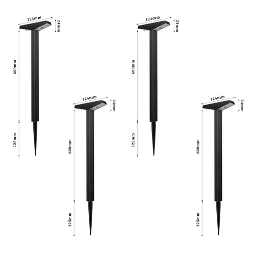 1/4 Pack Solar Pathway Lights Outdoor Solar Lights IP65 Waterproof Garden Lights Solar Lamp Outdoor Landscape Lamps for Lawn