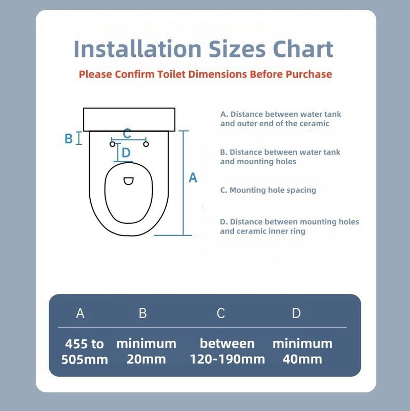 Electric Toilet Seat Bidet Cover Massage Mode Smart Washlet Heated Water Clean