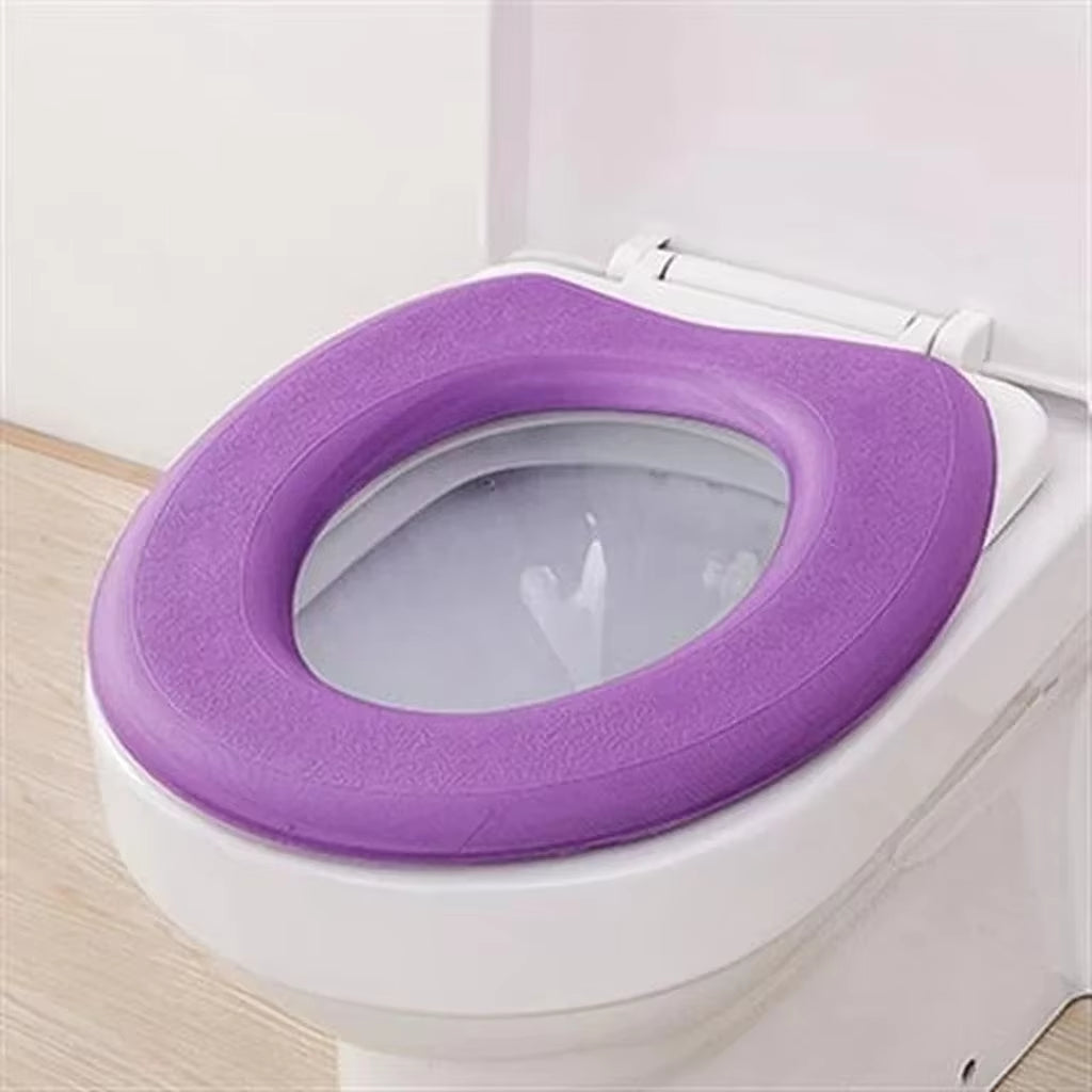 Waterpoof Soft Toilet Seat Cover Bathroom Washable Closestool Mat Pad Cushion O-Shape Toilet Seat Bidet Toilet Cover Accessories
