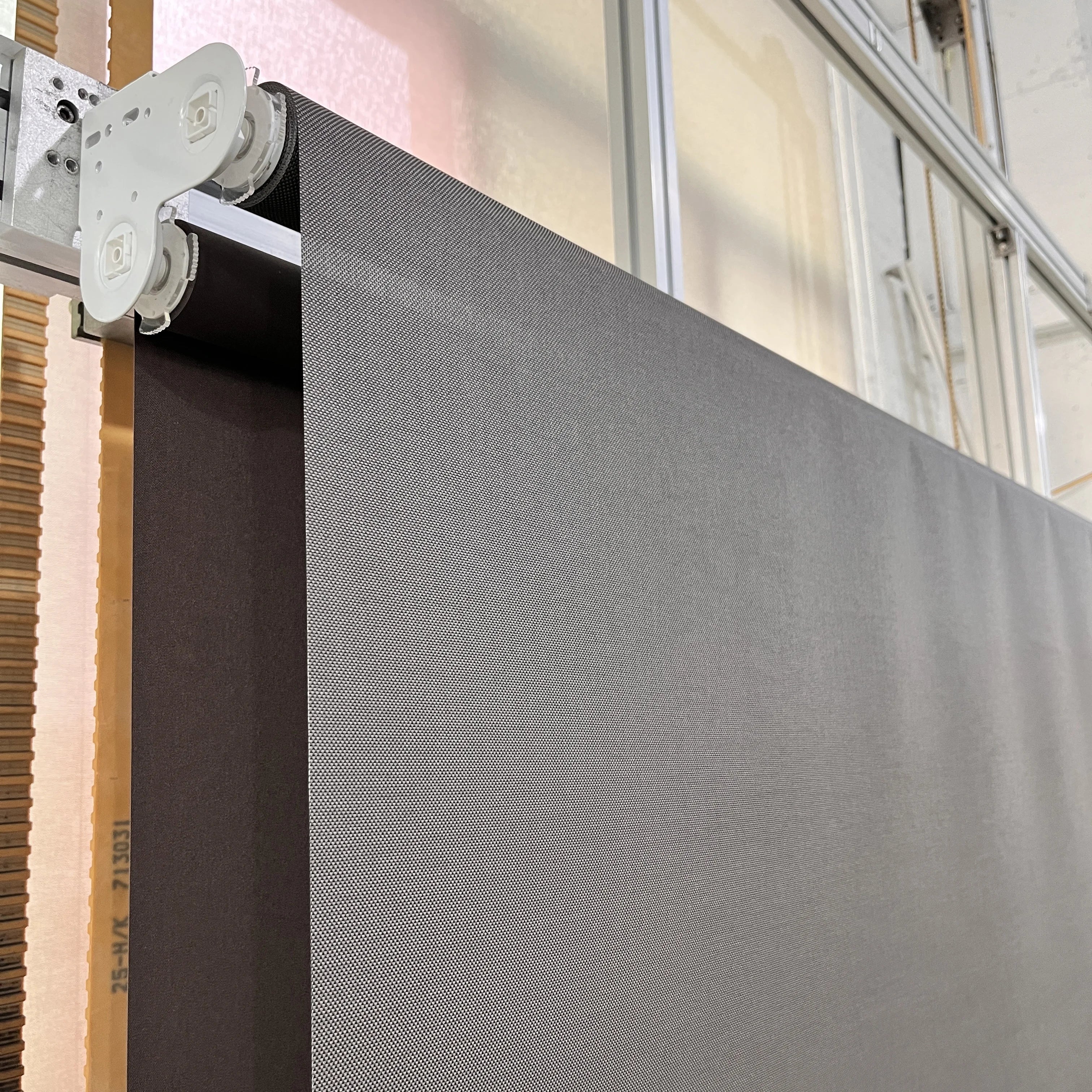 Mechanical Motor Dual Layer zebra Shade Two Tubes up Rail Roller Window Blinds Double Roller Blinds