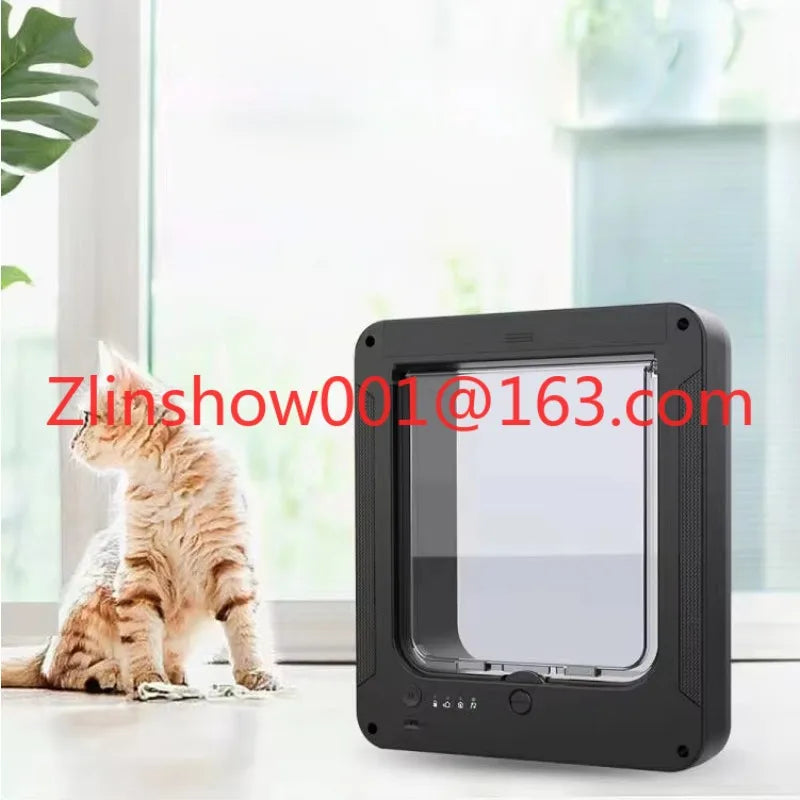 Smart Pet Door Gate Pet Care Microchip Cat Flap Door Small Dog Door Scans Pets