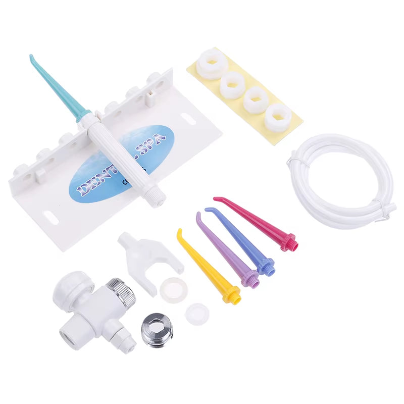 1Set ABS Dental SPA Water Jet Flosser Oral Irrigator Teeth Toothbrush Easy DIY Installation Movable Toothpick Kit Cleaner