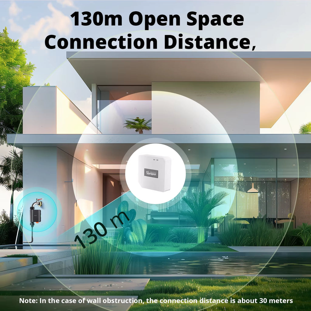 Zigbee SWV Zigbee 3.0 Smart Water Valve IP55 Sprinkler Controller Home Automate Irrigation Compatible with Ewelink Alexa