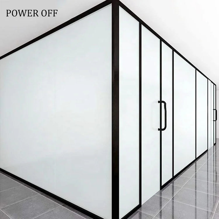 Sunrooms Smart Switchable Tempered Glass Window ,Transformers Control Smart Glass Film Customizable size