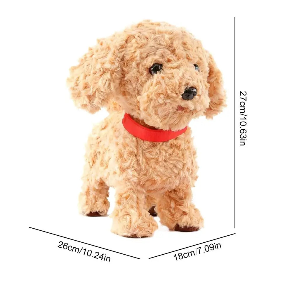 Robot Dog Realistic Plush Soft Smart Toy Touch Sensing Ai Robot Dog with Voice Mimic for Kids Boys Girls Birthday Christmas