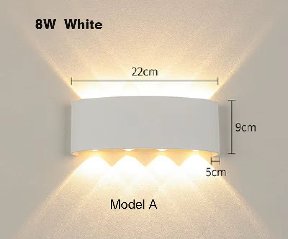 Tuya up and down Wall Light Smart Life APP RGB Outdoor Porch Colored Light Party Garden Porch Lighting Work with Alexa Google