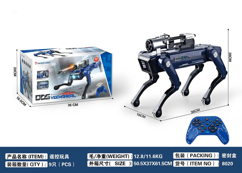 AI Robot Dog Intelligent Firefighting Robot Dog AI Electronic Pet Voice Interaction Remote Control Robot Children's Toy