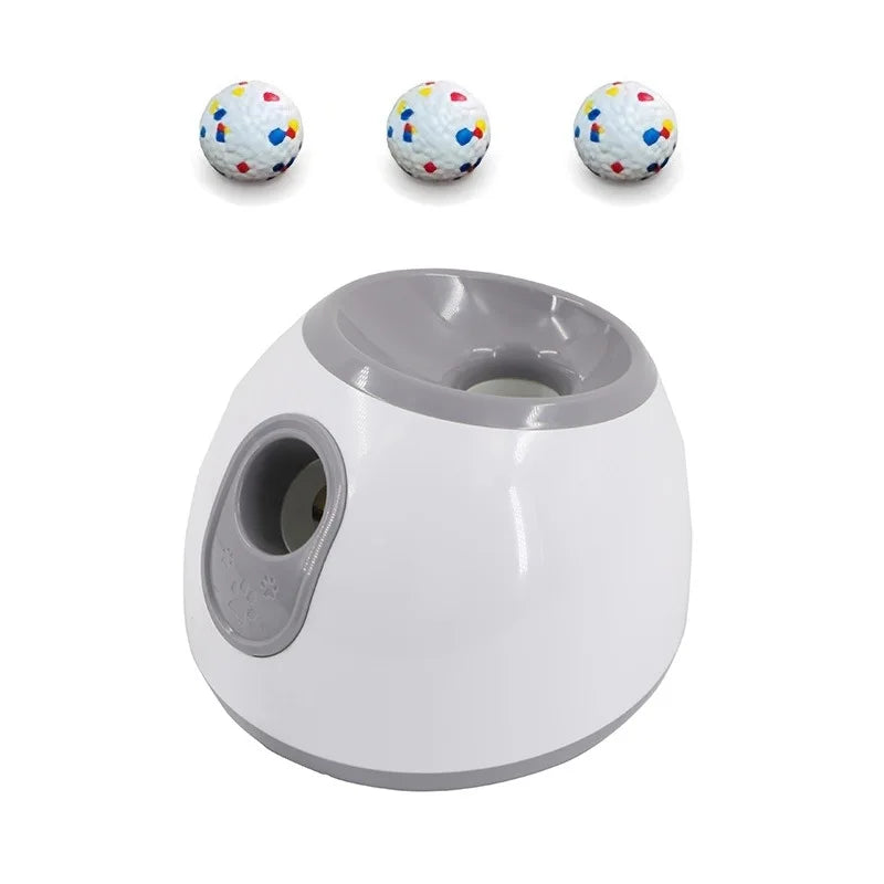Smart pet ball thrower, three-speed adjustable distance automatic serve, dog toy launcher