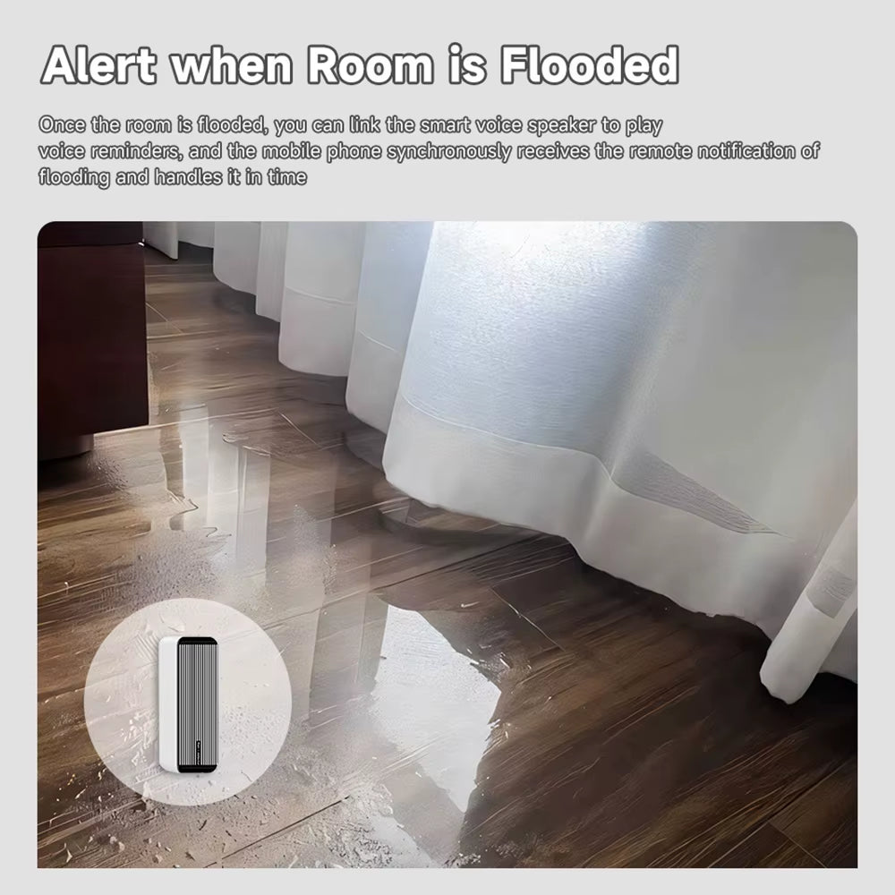Rain Sensor Alert Wifi Zigbee for Tuya Google Assistant Amazon Alexa Smartlife Real-Time Data Collection Detection of Rainfall