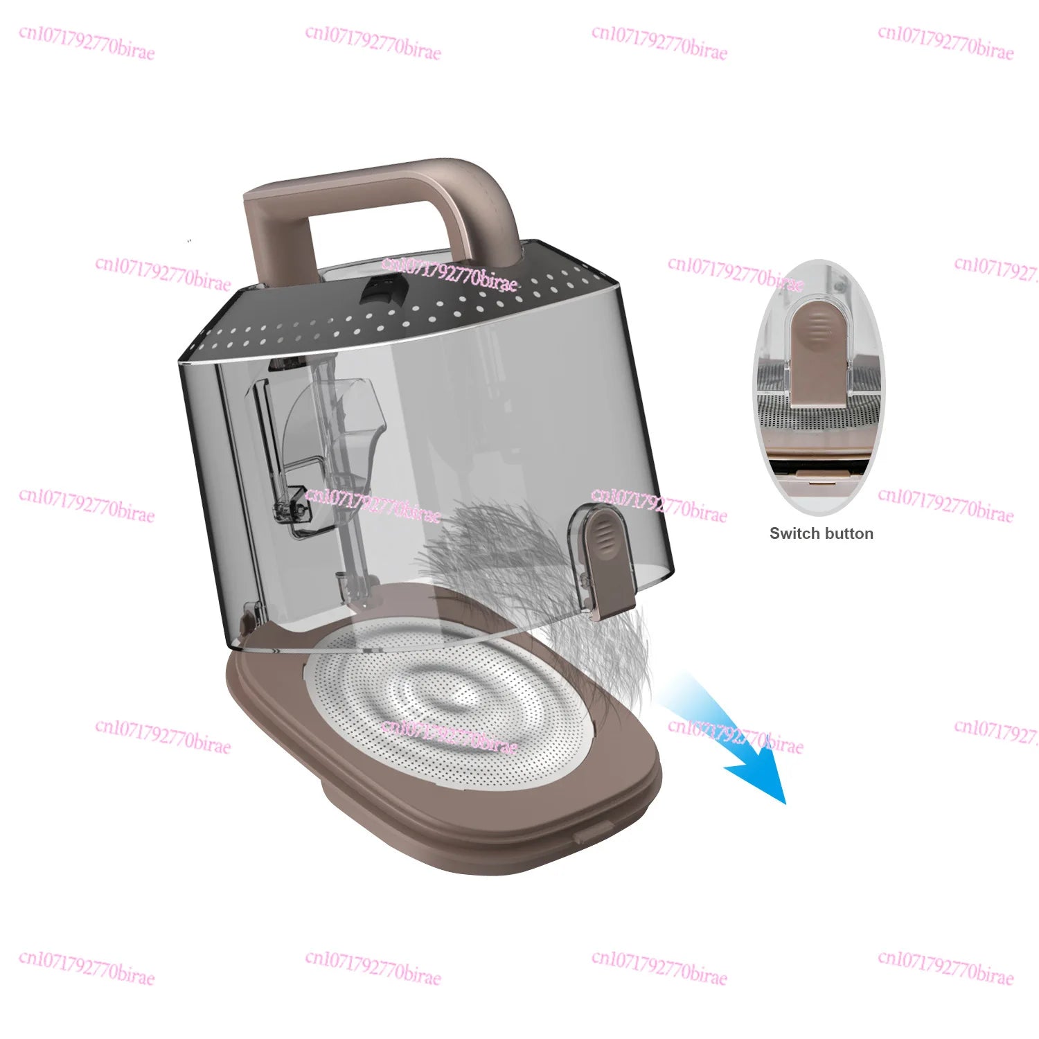 Pet Smart Hair Trimmer, Hair Suction and Combing Integrated Machine, Electric Push and Shear, Multi-functional Vacuum Cleaner