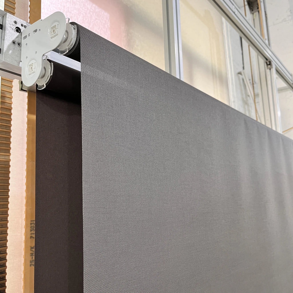 Mechanical Motor Dual Layer zebra Shade Two Tubes up Rail Roller Window Blinds Double Roller Blinds