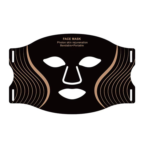 7 Colors LED Photon 630Nm Red Light Therapy Mask Face Silicone LED Mask for Anti-Aging Wrinkles Skin Rejuvenation Beauty Mask