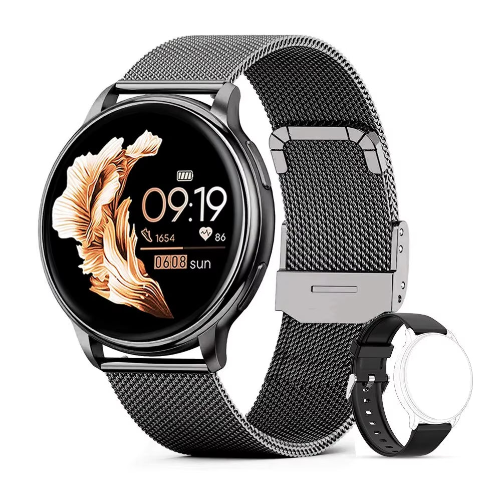 MEVADEN Bluetooth Smartwatch for Men and Women with Custom Dial, Fitness Tracker, Heart Rate Monitor, Compatible with Android and iOS - Model Y22