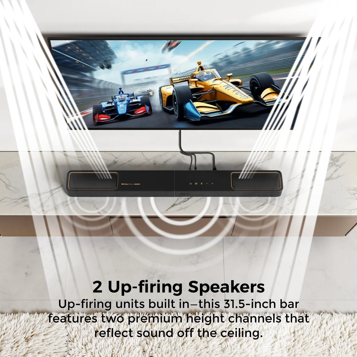 ULTIMEA 5.1.2ch Sound Bar with Dolby Atmos, Surround Sound System for TV with 2 Surround Speakers, SoundBar for Smart TV,  2025
