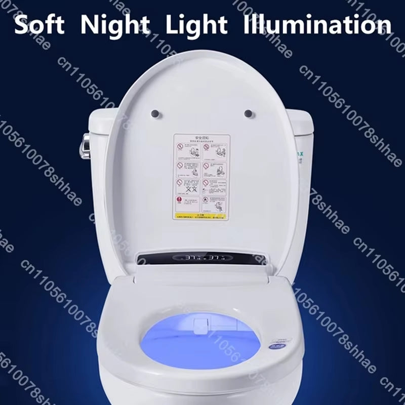 Smart Bidet Toilet Seat Heated Elongated Bidet Lid Cover Instant Warm Water Air Dryer Feminine Wash Night Light Remote Control