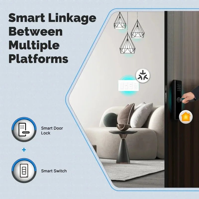 MOES WiFi Matter Switch Smart Tuya Light Button Neutral Wire Required App Control Grounding Design Alexa Google Home Apple Home