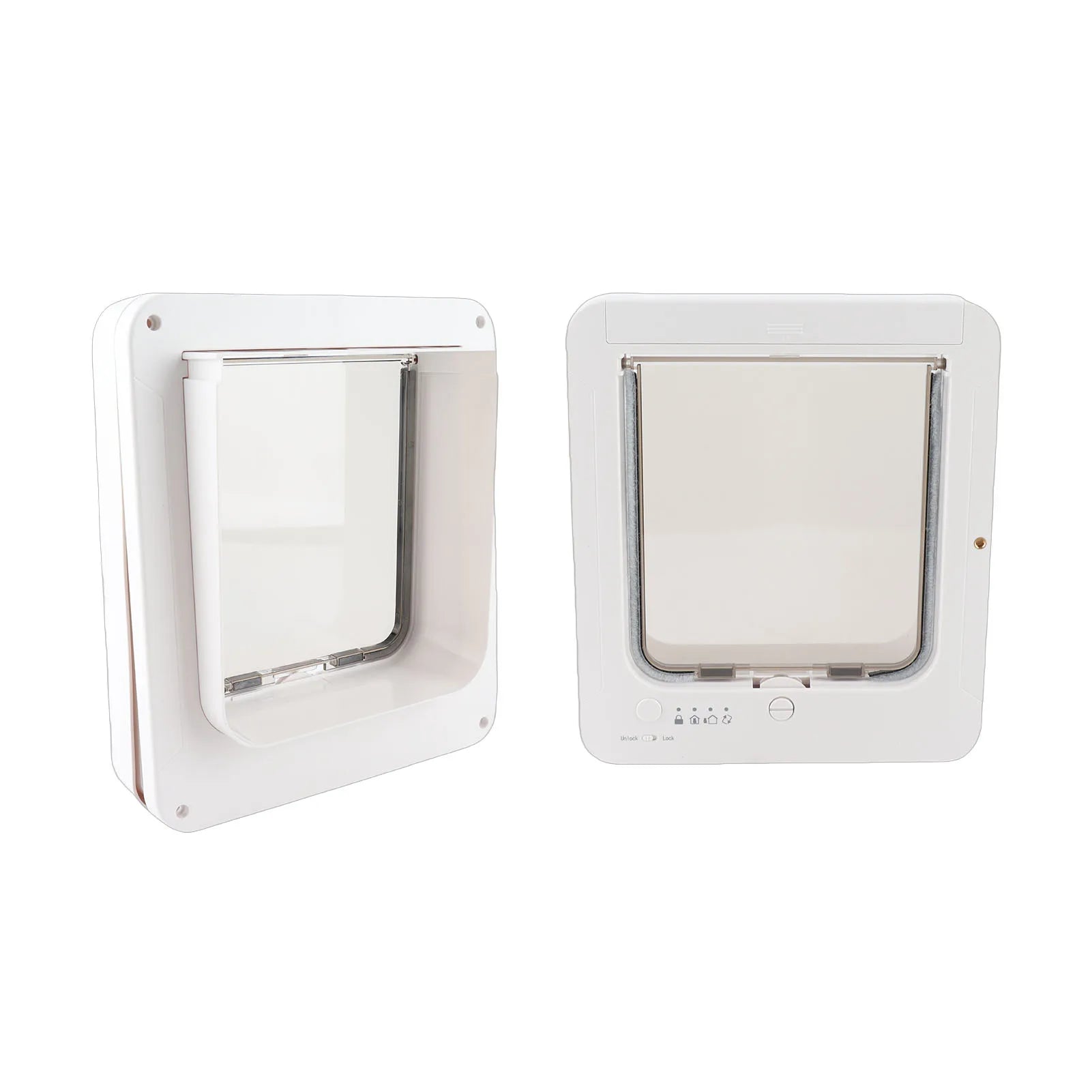 Automatic Cat Door Smart Cat Door Automatic Sensing with Collar Activated Easy Installation Pet Door for Home Collar Cat Door