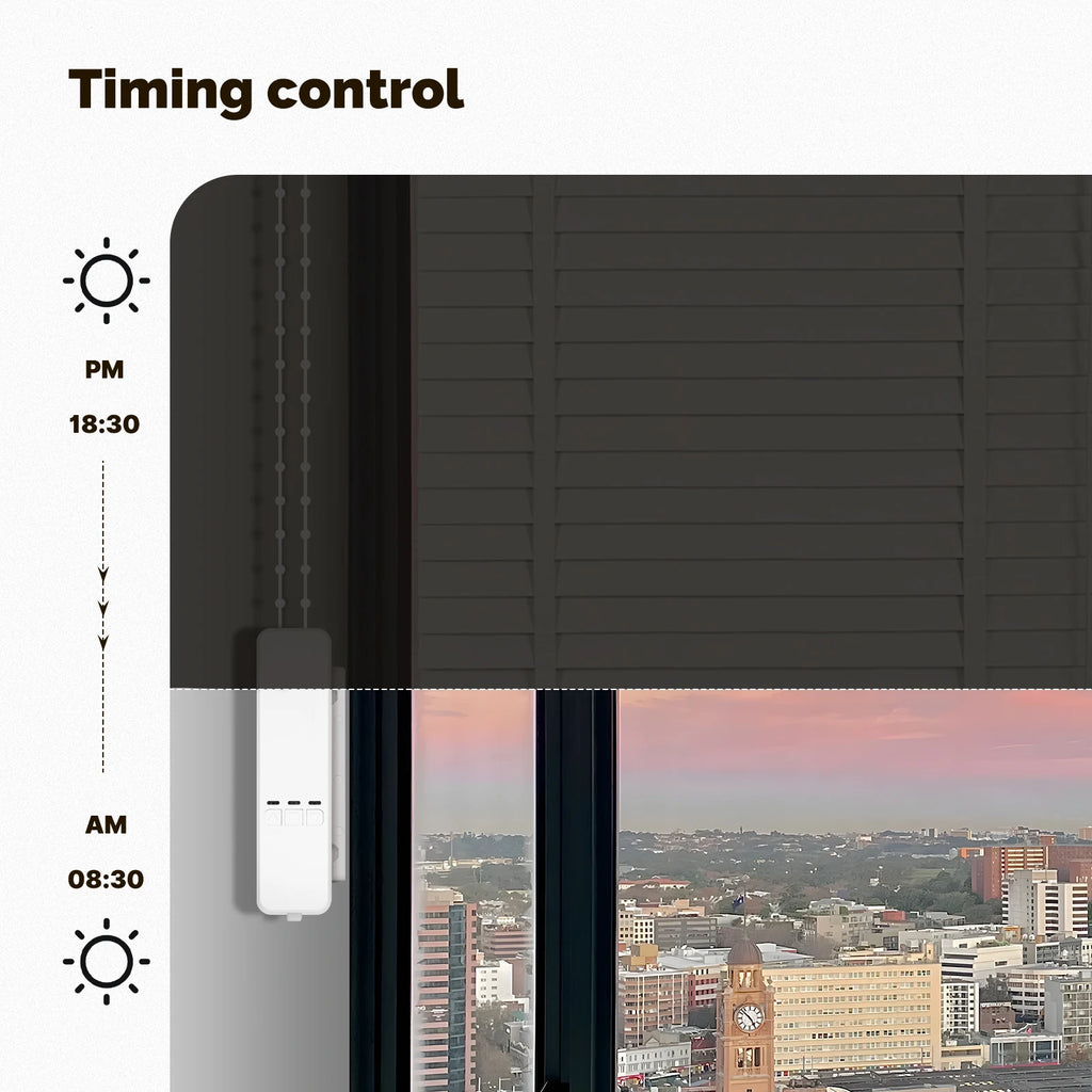 MOES Tuya Zigbee Electric Curtain Motor Chain Roller Blinds Smart Shade Drive Lithium battery  App Control with Alexa GoogleHome