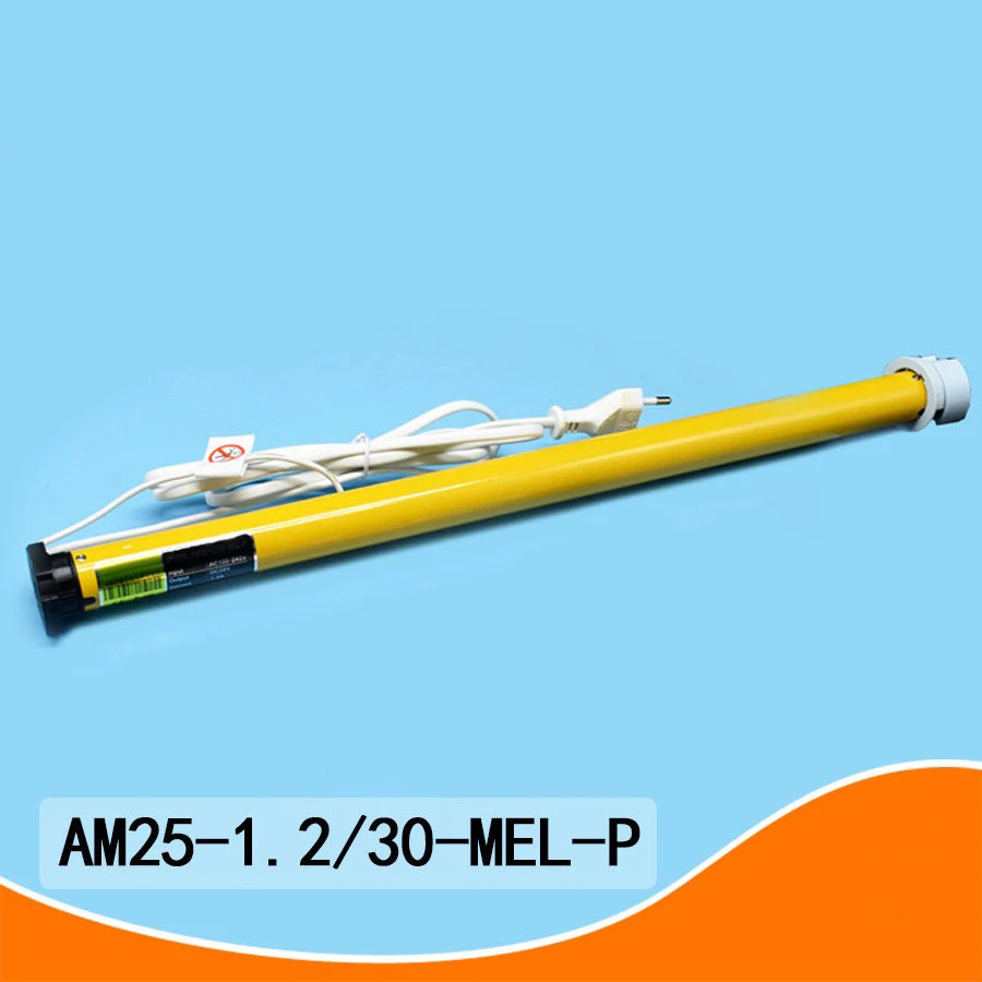 A-OK AM25-1.2/30-MEL-P Electric Flexible Gauze Curtain Motorized Roller Blinds EU/US Plug Tubular Motor 110-240V