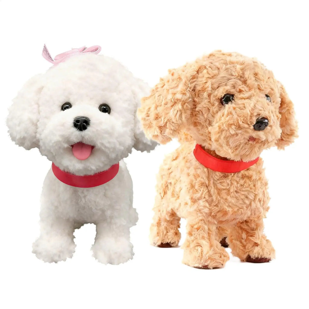 Robot Dog Realistic Plush Soft Smart Toy Touch Sensing Ai Robot Dog with Voice Mimic for Kids Boys Girls Birthday Christmas