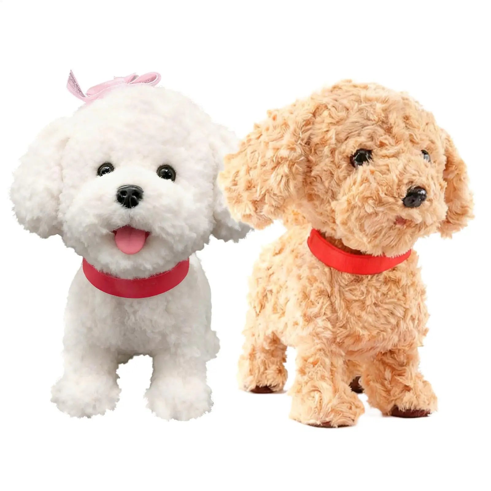 Robot Dog Realistic Plush Soft Smart Toy Touch Sensing Ai Robot Dog with Voice Mimic for Kids Boys Girls Birthday Christmas