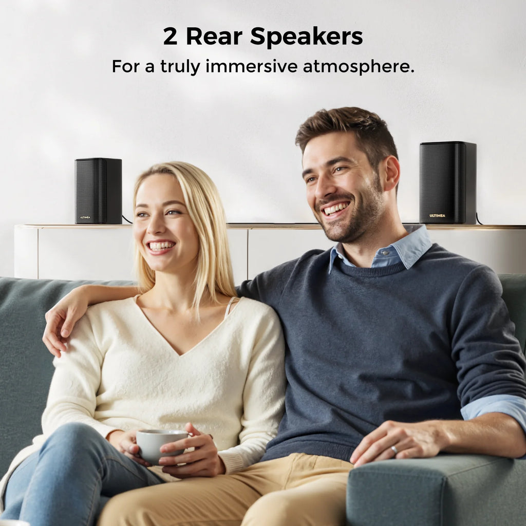 ULTIMEA 5.1.2ch Sound Bar with Dolby Atmos, Surround Sound System for TV with 2 Surround Speakers, SoundBar for Smart TV,  2025