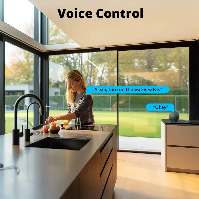 SWV Zigbee 3.0 Smart Water Valve IP55 Automatic Irrigation System Setting Timing Smart Living with Ewelink Alexa Google