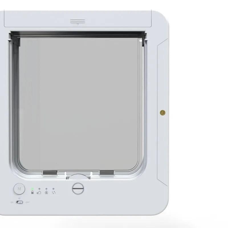 Electric Pet Door with Chip 4-Way Locking Cover Automatic Smart Pet Cat Dog Door