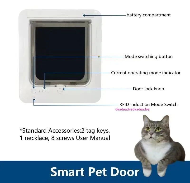 Smart pet door cat door cat hole, automatic induction door