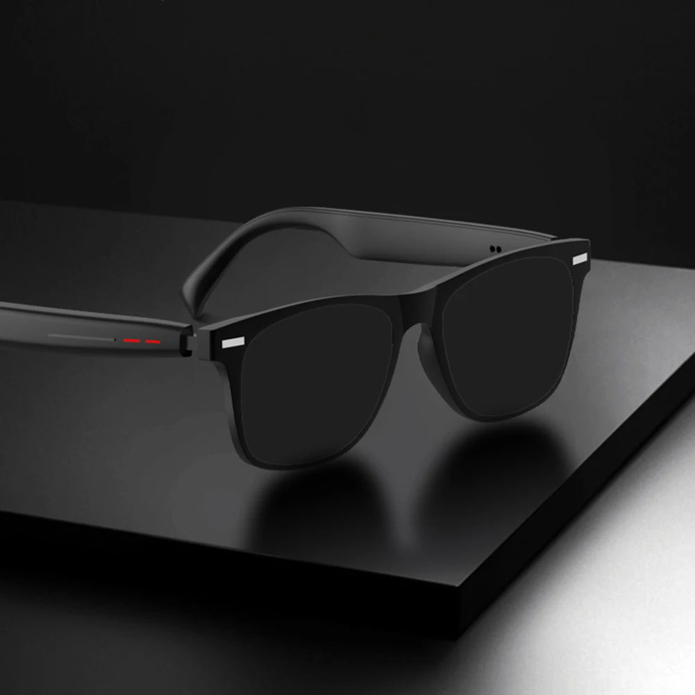 Smart Glasses AI Voice Assistant Camera Glasses Open Ear Sound Mic & Speakers Outdoor Sport Glasses with Camera for Women Men