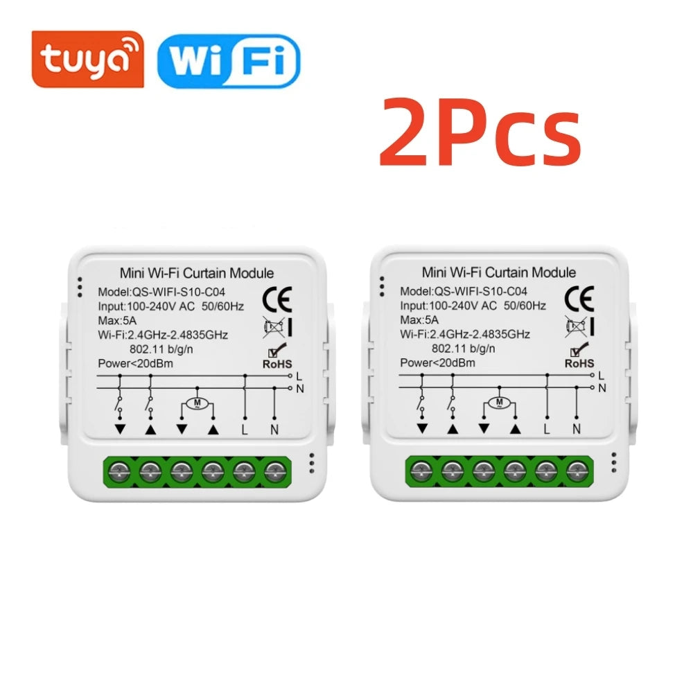 Tuya WiFi Zigbee Smart Curtain Switch Module Connect Roller Blinds Shutter Electric Motor Work with Alexa Google Home Smart Life