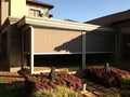 Motorized Zip Track Window Outdoor Motorized Blackout Roller Patio Windproof Waterproof Exterior Shades Blinds 3X3