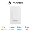 MOES WiFi Matter Switch Smart Tuya Light Button Neutral Wire Required App Control Grounding Design Alexa Google Home Apple Home