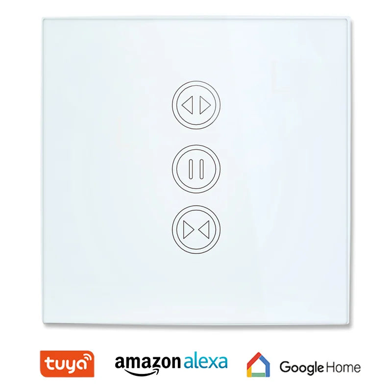 Tuya Smart WiFi Curtain Switch Touch Wall Switch for Roller Shutter Electric Window Motor Voice Control Alexa Google Home Alice
