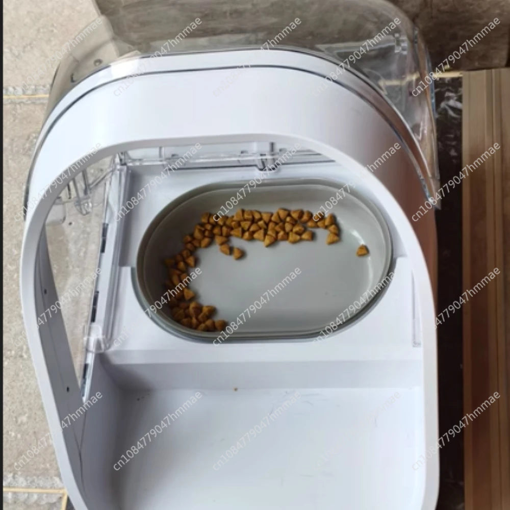 Smart chip recognition induction multi automatic feeder wet food preservation pet  bowl insect control