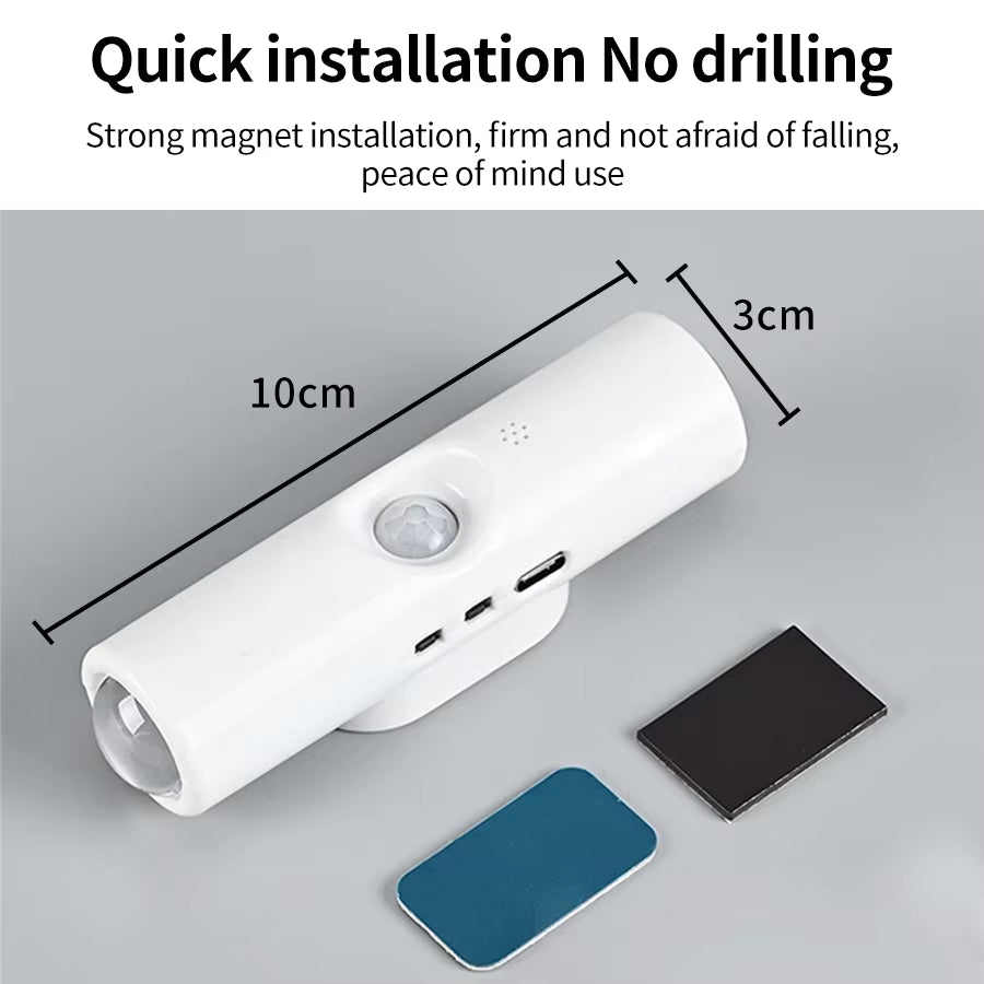 Smart RGB Gradient Wall Light Motion Sensor Magnetic Rechargeable Wall Sunset Lamp for Bedroom Closet Garden Room Decoration