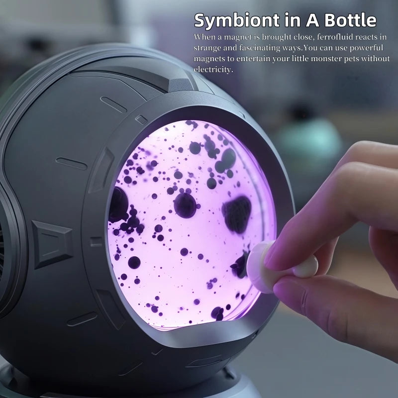 Bluetooth Speaker, Dancing Ferrofluid Speaker with 2 Adjustable Modes and Colorful Lights for Computer Desktop Home Decor, Rela