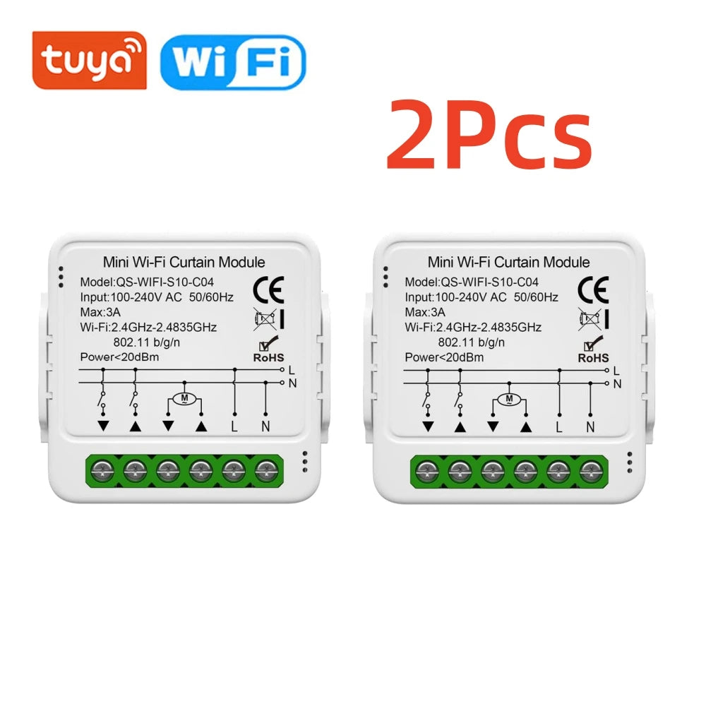 Tuya WiFi Zigbee Smart Curtain Switch Module Connect Roller Blinds Shutter Electric Motor Work with Alexa Google Home Smart Life
