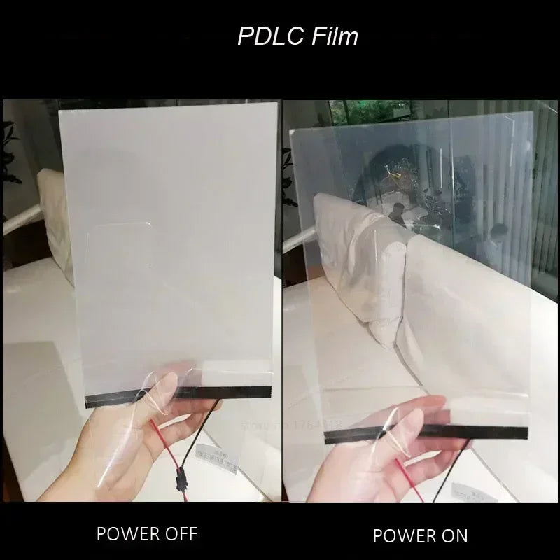 electric PDLC smart window privacy film customized size switchable remote tint foil