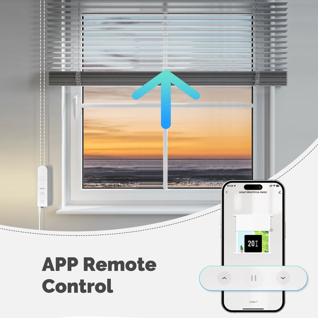 MOES Tuya WiFi Smart Shade Roller Blinds Motor Driver Electric Curtains Automation Shade Shutter Bead With Alexa Google Home