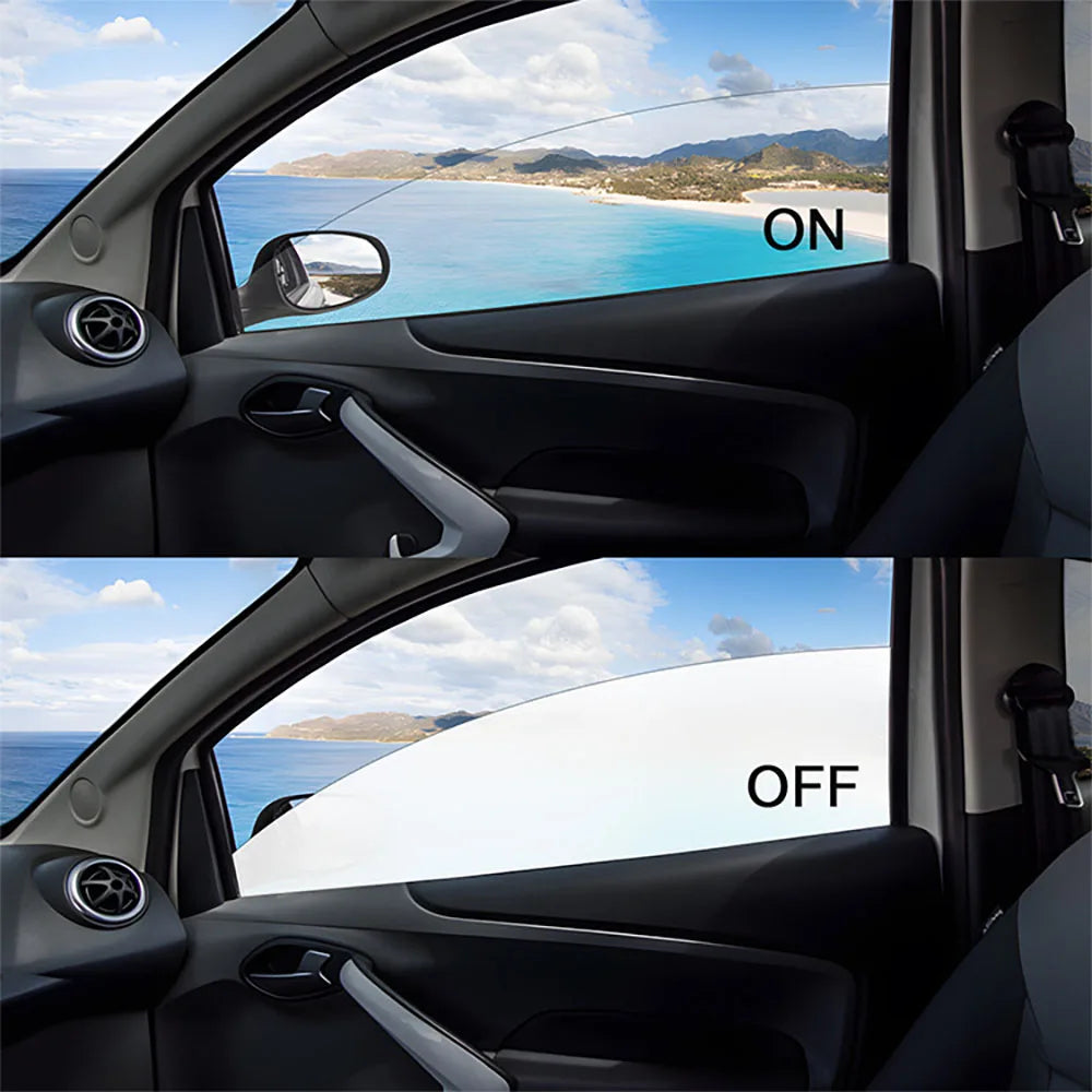 Automotive Intelligent Car Window High Transparency Liquid Crystal PDLC Smart Dimming Film Switchable Glass Film Water Resistant