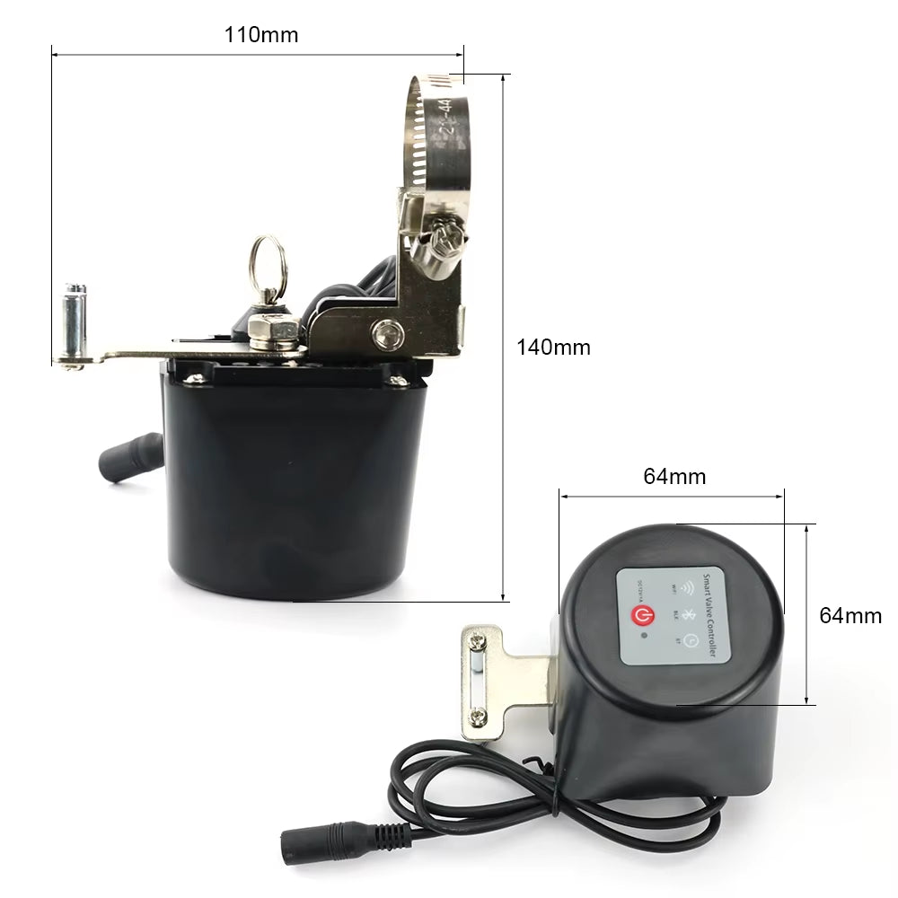 Tuya Wifi Water Valve Wireless Gas Shut-Off Timer Garden Faucet Controller Smart Life APP Voice Control with Alexa Google Home