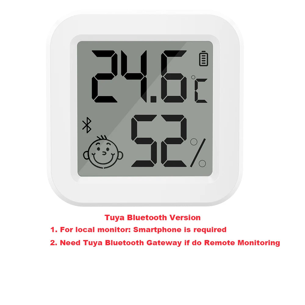 Tuya Bluetooth Temperature Humidity Sensor LCD Thermometer Mini Smart Electric Hygrometer APP Remote Control Home