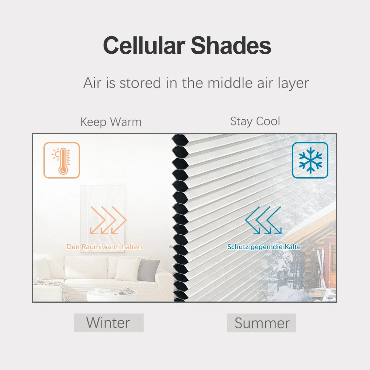 Custom Size Cellular Shades Blackout Cordless Window Blinds No Tool Curtain Honeycomb Blind Windows Shade for Room Home