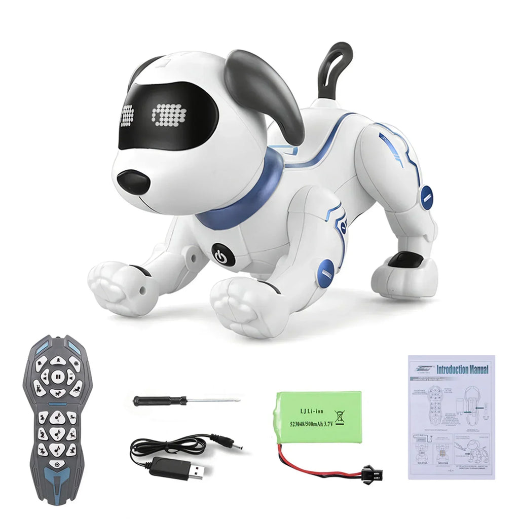 RC Electronic Robot Walking Dancing Dog Intelligent Touch Remote Control Pet Toy for Boys Girls Birthday Gifts