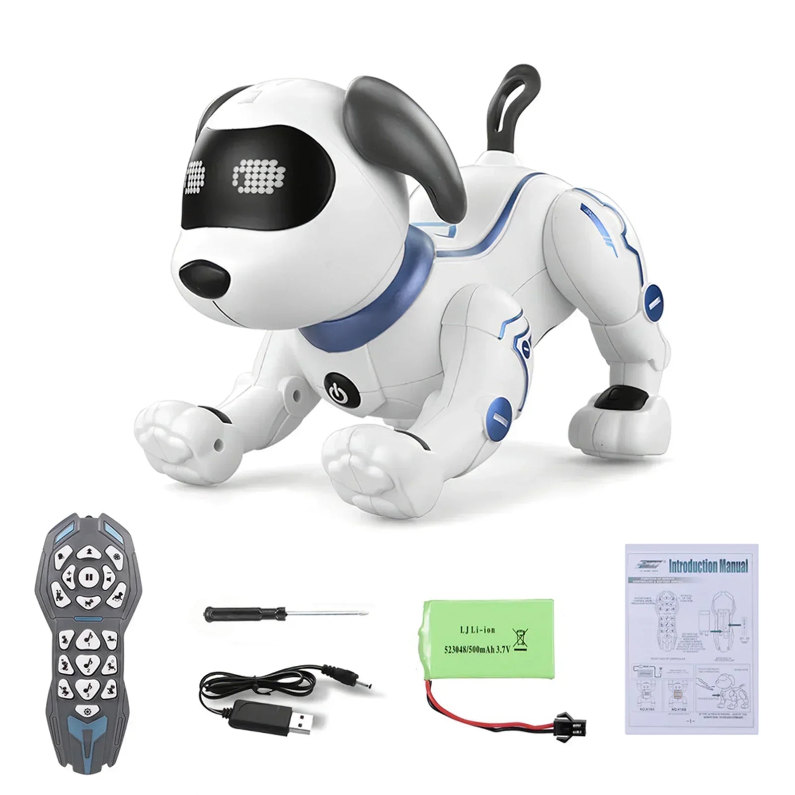 RC Electronic Robot Walking Dancing Dog Intelligent Touch Remote Control Pet Toy for Boys Girls Birthday Gifts