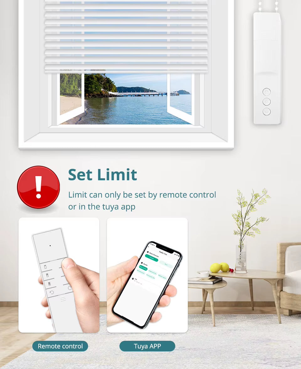 Zigbee Smart Roller Shade Driver Electric Blinds Motor Power by Battery Works with Tuya Alexa Google Home Yandex Voice