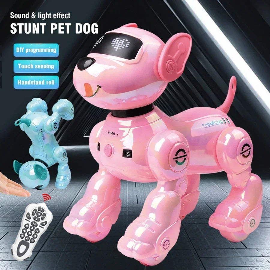 Smart Rc Robot painting Voice control stunt dog Remote Control Robot Toy Dog Programmable Interactive Dancing Toys for Boys Gift
